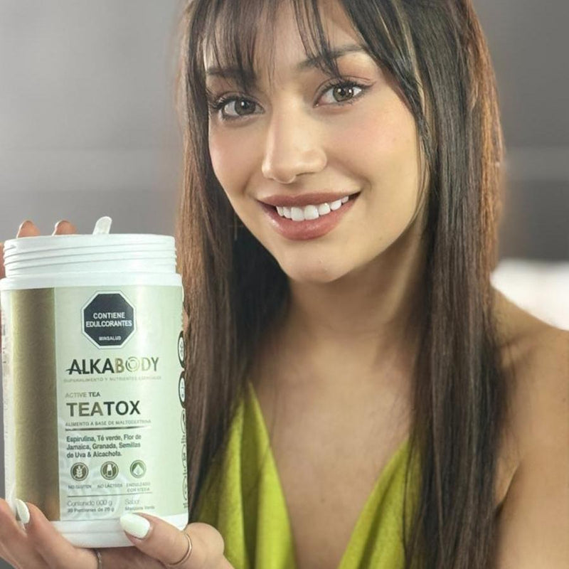 TEATOX, SÚPER ALIMENTO CON ESPIRULINA, TÉ VERDE, ALCACHOFA, FLOR DE JAMAICA ,GRANADA Y SEMILLAS DE UVA