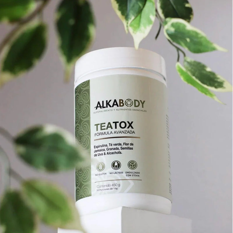 TEATOX, SÚPER ALIMENTO CON ESPIRULINA, TÉ VERDE, ALCACHOFA, FLOR DE JAMAICA ,GRANADA Y SEMILLAS DE UVA